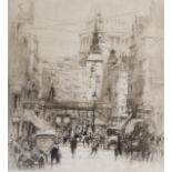WILLIAM WALCOT – 3 Framed and signed Etchings - Florence, Venice and London. £100/200