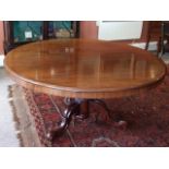 Victorian Mahogany Pedestal Table (55” diameter). £200/300