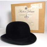 Gents Bowler Hat in Original Box – Herbert Johnson, Old Burlington St, London (excellent