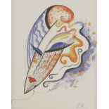 *Zandra Rhodes (b.1940) UNTITLED Lithograph, signed with initials l.r. in pencil 30.5 x 23.5cm *