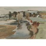 *Donald McIntyre RA (1923-2009) 'SPRING RIVER NO. 2' Signed with initials l.r., pencil and