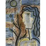 *William Black (20th century) 'GREEN EYED WOMAN IN A WOOD' Signed, inscribed with title and dated '