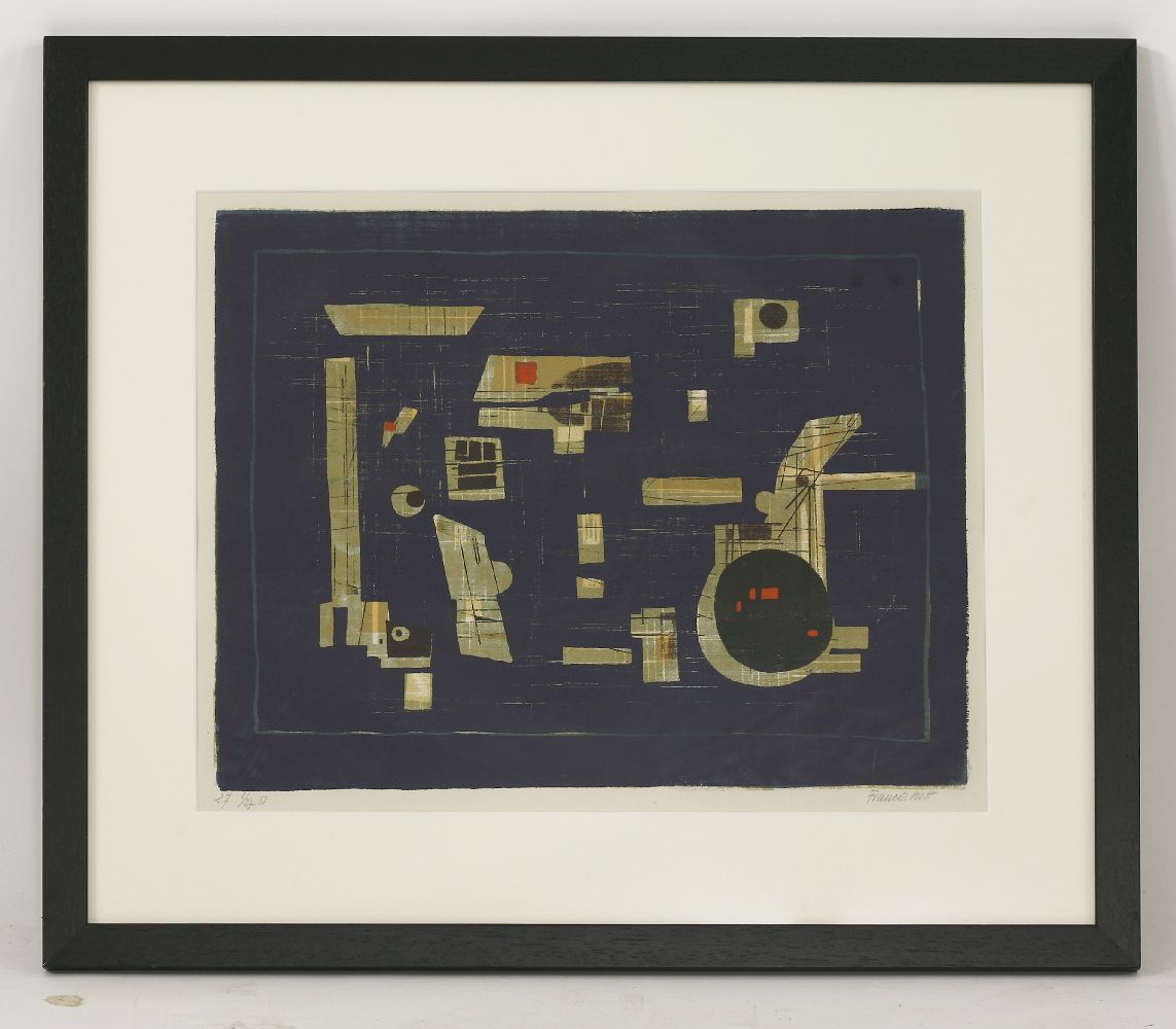 *Francis Bott (German, 1904-1998) 'LITHOGRAPH' (Henze 162) Lithograph, signed and dated '51, - Image 2 of 4