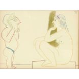 After Pablo Picasso 'ADMIRATION' Lithograph printed in colours, from 'Human Comedy', 1954, from an