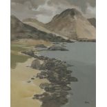 *Donald McIntyre RA (1923-2009) 'WASTWATER HEAD' Signed with initials, l.r., gouache 37 x 29cm *