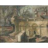 *Olga Lehmann (1912-2001) 'LUXBOROUGH LODGE DEMOLITION'  Signed l.l., inscribed with title verso,