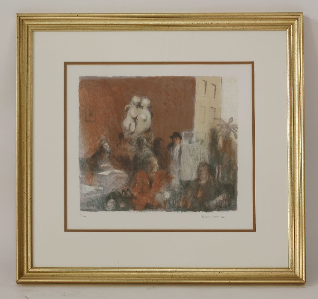 *Bernard Dunstan RA (1920-2011) 'CAFE AT THE ROYAL ACADEMY'  Lithograph, signed and numbered 5/200 - Image 3 of 4