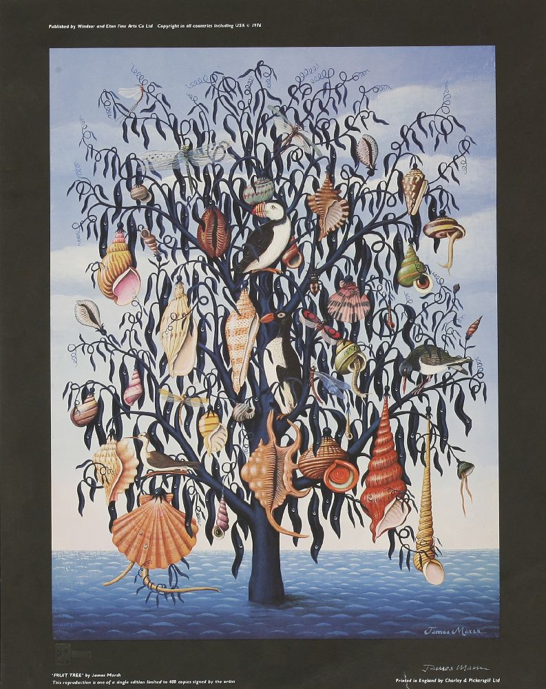 *James Marsh (b.1946) 'FRUIT TREE' Limited edition print, signed  31.5 x 52cm, unframed;  'SHERIFF