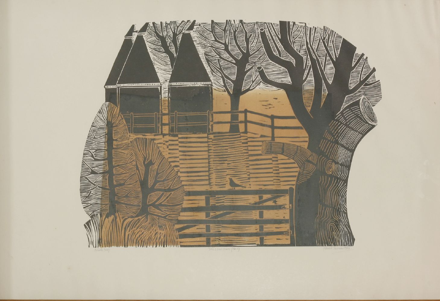 *Robert Tavener (1920-2004)  'COUNTRY GARDEN'  Lithograph, signed in pencil and numbered 7/75  45.