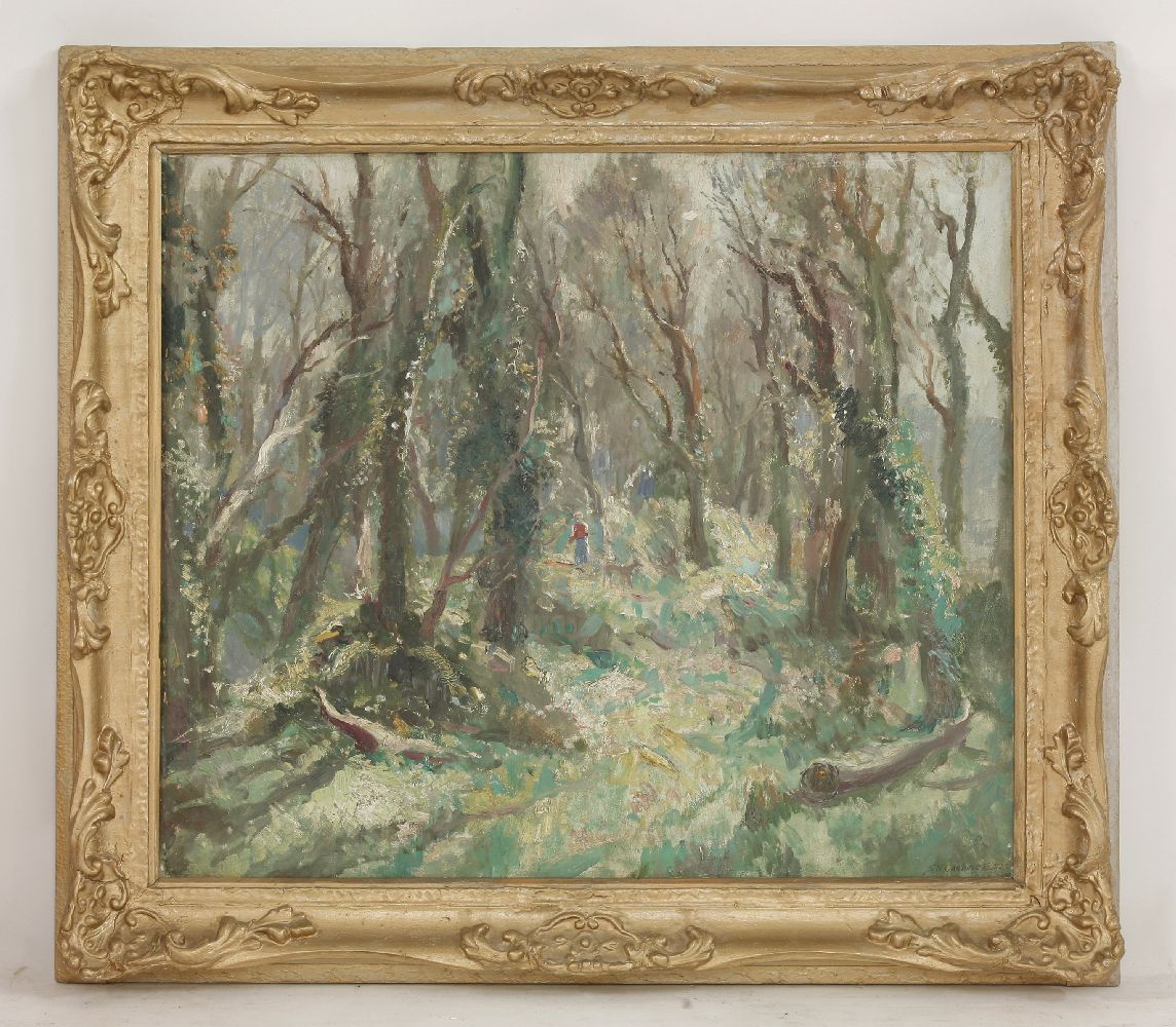 Stanley Horace Gardiner (1887-1952)A WOODLAND SCENESigned l.r., oil on board