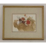 Hercules Brabazon Brabazon (1821-1906)IDEA FOR A FLOWER PIECEWatercolour and black chalk17 x 23cm