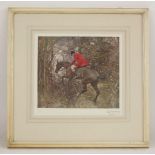 Sir Alfred James Munnings, PRA (1878-1950)ON A HUNTReproduction print, signed in pencil with Fine