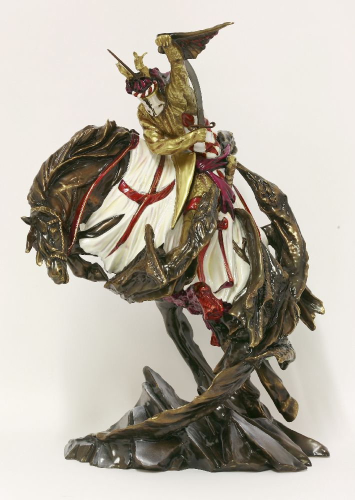 Michael Sutly, 'The Black St George' figure, from the city of London collection, limited edition 74/