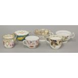 Approximately thirty-six assorted early 19th century English porcelain tea cups and coffee cans,