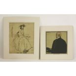 William Nicholson'PRINCE BISMONDE' Woodcut print,image size 24 x 23cmanother, 'SOPHIA WESTERN'