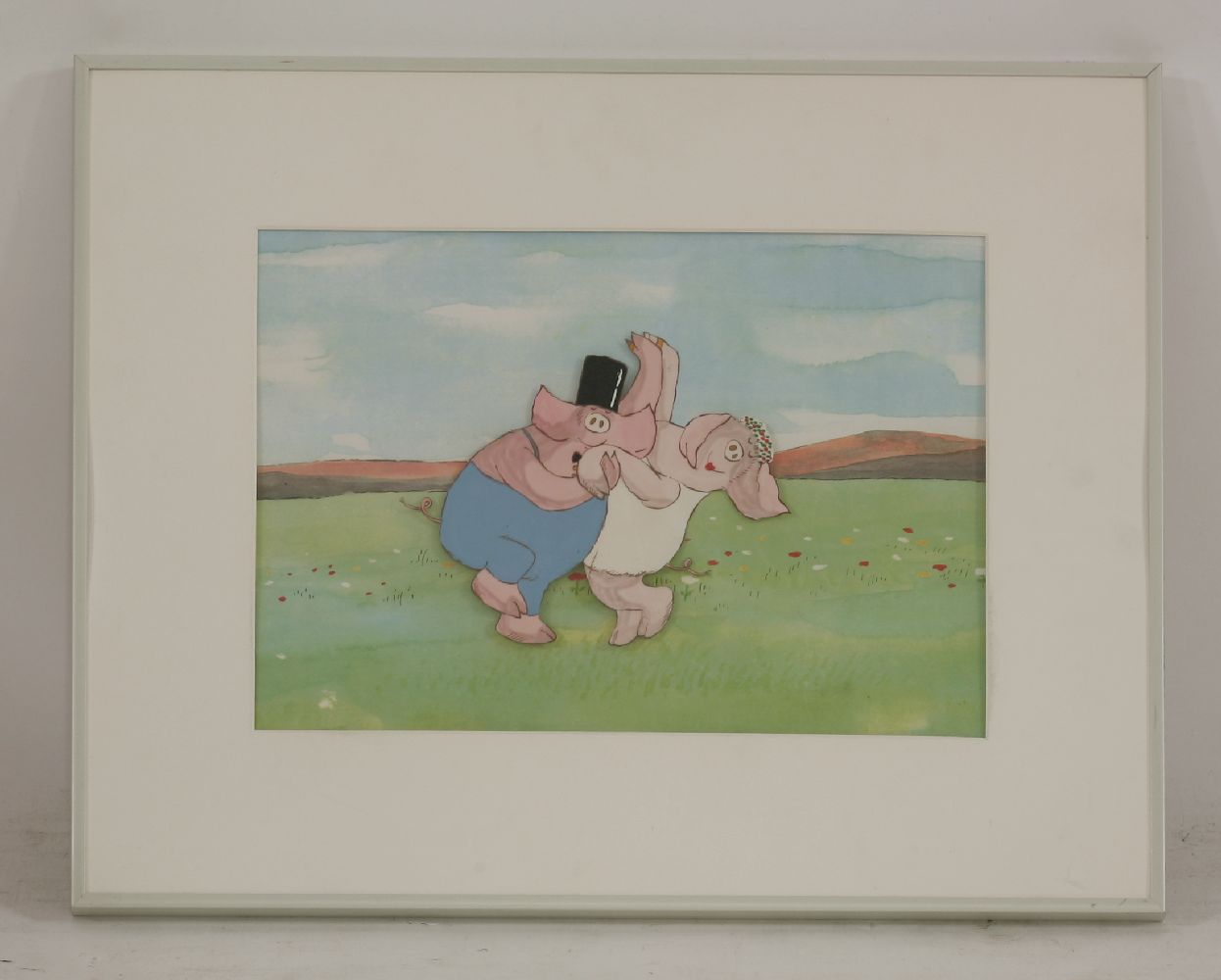 Weston Woods Studios'THE PIG'S WEDDING', 1990 A film cel 24 x 34cm