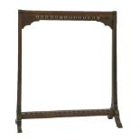 A Victorian mahogany cue rack,for nineteen cues,114cm wide135cm high