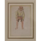 John Varley OWS (1778-1842)A BOY CARRYING A BASKETWatercolour10 x 5.5cm;and three others, one of A