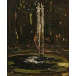 Alexander Jamieson (1873-1937)'FOUNTAIN IN FRANCE'Signed l.c., oil on panel18.5 x 14.5cm