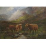 Peter Graham RA RSA (1836-1921)HIGHLAND CATTLESigned and dated 1896, oil on canvas66 x 92cm