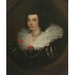 Manner of Sir Anthony van DyckPORTRAIT OF A LADY, POSSIBLY MARGUERITE OF LORRAINE, BUST LENGTH, IN A