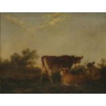 Circle of William Shayer (1787-1879)CATTLE RESTINGOil on canvas36 x 45cm