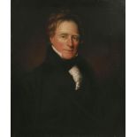 English School, c.1830PORTRAIT OF A GENTLEMAN, HALF LENGTH, IN A BLACK COAT;PORTRAIT OF HIS WIFE,