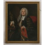 Thomas Hudson (1701-1779)PORTRAIT OF SIR WILLIAM BROWNE (1692-1774), THREE-QUARTER LENGTH SEATED, IN