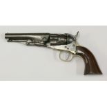 A Colt .36 calibre percussion single action five shot police revolver,1862, model No.20624, the