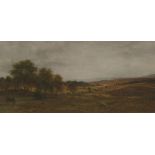 Waller Hugh Paton RSA RSW (1828-1895)AN EXTENSIVE LANDSCAPE WITH A RIVER IN THE DISTANCESigned l.