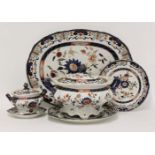An extensive Mason's ironstone Dinner Service,with a transfer printed design, no. 2508,comprising:40