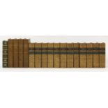 BINDING:1.  Scott, Sir Walter: The Waverley Novels, in twelve volumes.  Half calf.  CONDITION: VG;2.