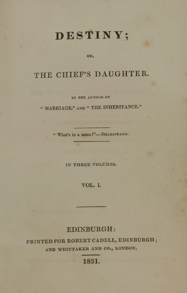 THREE DECKER NOVELS, ETC :1.  Cooper, J. Fenimore: The Pathfinder. The Inland Sea, in three volumes. - Image 2 of 12