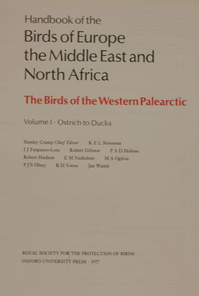 NATURAL HISTORY:1.  RSPCA: Handbook of the Birds of Europe, the Middle East and North Africa. Nine - Image 3 of 4