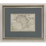 MAPS:1.  Map of Africa.  Hand coloured; nd, c.1762.  From Kitchin's English geography.  Engraved