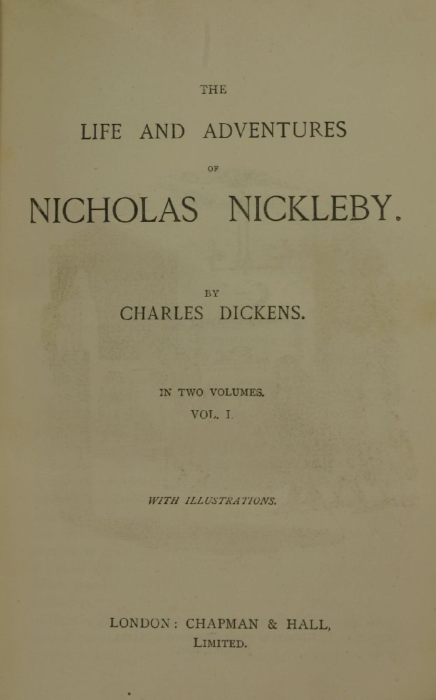 DICKENS, Charles:The Works, Thirty Volumes,The illustrated Library Edition, no date, c.1880.  Full - Image 2 of 5