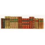 BINDING:Twenty-two volumes including:Goldsmith's works, 1854.  Four full leather volumes.;