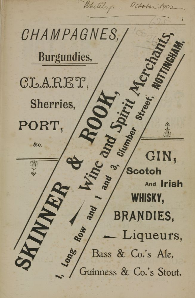 KELLY'S DIRECTORIES:1.  Nottinghamshire, 1908: No Map, original red cloth.  Rebacked with original - Image 5 of 6