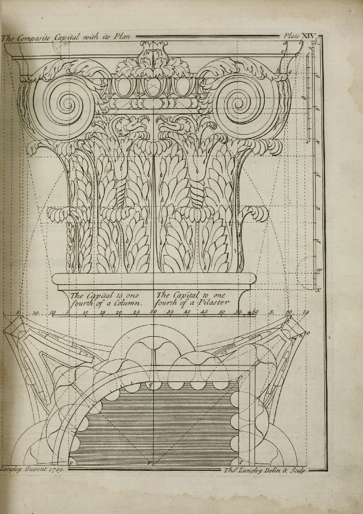 LANGLEY, Batty:The City and Country Builder's and Workman's Treasury of Designs,L, Harding, - Image 2 of 3