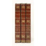 PAUSANIAS:The Description Of Greece,Three volumes. 1824, with maps and plates.  Half leather.
