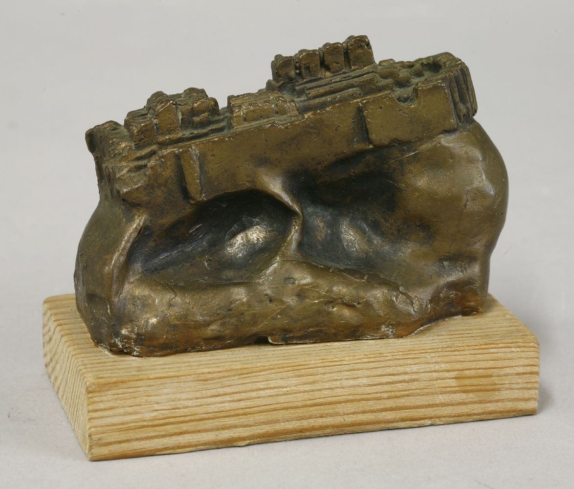 *Sir Eduardo Paolozzi RA (1924-2005),PISCATOR OR EUSTON HEADbronze, on a pine plinth, signed and - Image 2 of 5