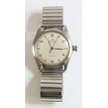 A gentlemen's stainless steel Rolex Oyster Air-King Precision watch, c.1946,model no. 4499.  A