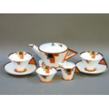 A Shelley teaset, for two people