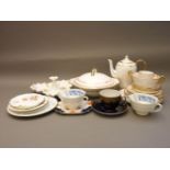 An extensive modern dinner and coffee service, and various part dinner and teasets by Crown Derby,