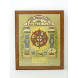 A Great Eastern railway pension fund certificate, framed