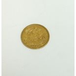 A half sovereign, dated 1896