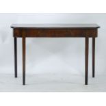 A 19th century mahogany side table, 114.5cm wide