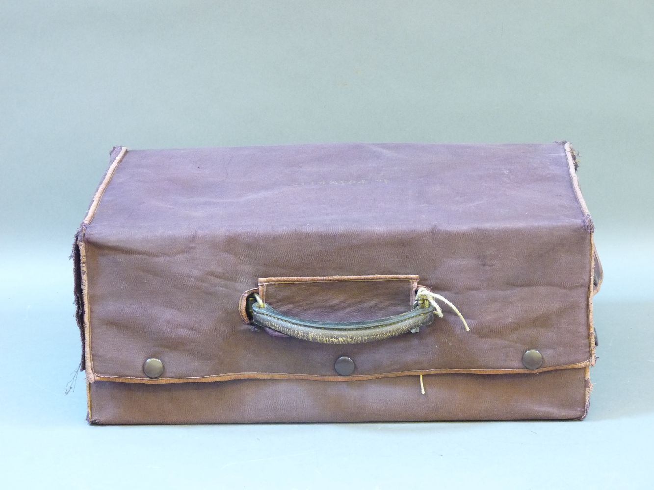 A purple leather dressing case, fitted with silver fittings, incomplete - Image 2 of 2