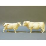 A Beswick charolais bull, cow