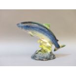 A Beswick model of a leaping Atlantic salmon, model number 1233